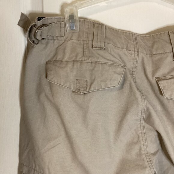 Cherokee Men's Cargo Pants Size 34 x 30 Hiking Work Beige Flat Front Wide Leg - Picture 9 of 12